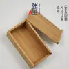 Caja de bambú con tapa de extracción simple caja cajón rectangular caja de embalaje para juego de té de madera caja de madera para almacenamiento de té