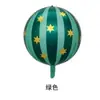 Globo Redondo de Papel de Aluminio 4D Estrella Raya Nuevo Modelo Transfronterizo de 22 Pulgadas para Fiesta de Cumpleaños y Decoración de Centro Comercial
