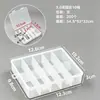 3.0 Caja Organizadora Transparente de Plástico PP de Alta Calidad con 10 Compartimentos para Joyería, Arte de Uñas y Piezas de Herramientas