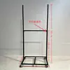 Soporte de Arte en Hierro Tipo Push-Pull para Tablero Kt, Exhibidor de Piso con Ruedas para Decoración de Fondo de Salón de Banquetes de Hotel