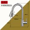 Grifo de Lavabo Alto Doble Agujero Baño Inodoro Lavabo de Mesa Facial Grifo de Lavabo Acero Inoxidable 304 Caliente y Frío Doméstico