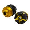 Accesorios de modificación de la copa de la horquilla delantera de la motocicleta, horquilla delantera de estrella de plástico CNC para scooter de pantorrilla, copa anticaída de aleación de aluminio con absorción de impactos