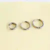 Aretes de Acero Inoxidable Aretes de Acero de Titanio Hebillas para Orejas Joyería al por Mayor