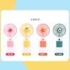 Ventilador pequeño portátil de mano con diseño de flores y frutas, ideal como regalo para estudiantes, gran oferta transfronteriza