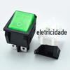 Interruptor de Barco KCD4 Certificado ETL 4 Pinos 2 Velocidades Iluminado Interruptor de Máquina de Corte Cartão Duplo Verde com Luz 30A Alta Corrente
