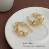Brincos Vazados de Renda com Design de Nicho, Elegantes e da Moda, Brincos Geométricos Grandes, Brincos Transfronteiriços Personalizados Exagerados de Alta Qualidade