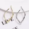 ZA otoño e invierno Pendientes retorcidos irregulares nuevos moda exagerados estilo frío pendientes retro de metal personalidad