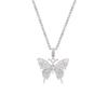 Ins Collar Europeo y Americano Exagerado de Cadena Mariposa Cadena Clavícula Cadena de Lana Largo 2020 Nuevo Collar