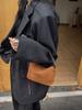 Bolso bandolera de piel de vacuno de ante de alta gama, nuevo bolso de mano retro combinable, bolso bandolera para mujer, 2024