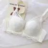 Lencería Sexy de Encaje de Lujo Ligero para Mujeres con Poco Busto, Efecto Push-Up, Anticaída, Reducción Lateral del Busto, Conjunto de Sujetador sin Aros