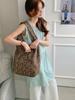 Bolso de Hombro Plegado de Primavera de Doble Propósito Bolso Coreano con Estampado de Leopardo Bolso General de Gran Capacidad Bolso de Axila con Puntos de Ola Bolso de Estudiante