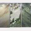 Pared de Fondo de TV de Piedra Sinterizada 1200x2700 Encimera de Piedra Sinterizada Baldosa de Mármol Blanco Veta Continua Piedra Sinterizada al por Mayor