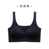Base Líquida Delantera y Trasera Summer Intimates para Mujer, Brasier Chaleco Push-Up de Soporte Suave Camelia Sin Costuras Anti-Caída