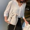 2021 Bag Bolsa Feminina Verão Fresco Estilo Coreano Cadeia Retro Bucket Bag Moda Bordado Crossbody Shoulder Bag Bolsa Feminina