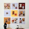 Tablero de fieltro de dopamina pegatina de pared colorida display polaroid decoración de pared pegatina de sala de estar tablero de fondo de pared de fotos