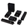 Caja de cajón negra en stock, caja para joyería, caja extraíble para anillos, pulseras, colgantes, caja para guardar anillos, caja para anillos