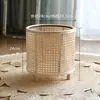 Nueva cesta de flores de ratán tejida a mano, maceta de bambú verde, soporte para flores, adornos de suelo, soporte decorativo para flores de jardín y balcón.