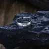 Anillo de Plata 925 del Dios de la Riqueza de las Cinco Vías con Diseño Abierto, Estilo Vintage, Anillo Unisex, Estilo Taoísta, Nuevo Modelo 2026 Venta al por Mayor