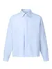 Camisa Nanxia de negocios ligera sin planchar, marca moderna, para hombre y mujer, diseño de botón oculto, holgada, versátil, de manga larga