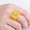 Una Variedad de Anillos de Oro Imitación con Diseños Modernos y Auspiciosos, Anillos Chapados en Oro, Anillos Dominantes de Pixiu, Anillos Abiertos Ajustables