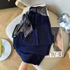 Pantalones Anchos de Algodón Lino Hielo Seda Relajados Retro 2026 con Bufanda de Seda y Cinta para Mujer, Pantalones Falda Casual Estilo Vacaciones Perezosas de Verano
