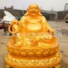 Fabricante de Estátuas de Buda de Cobre, Estátuas de Buda Maitreya Pintadas de Cobre, Grandes Estátuas de Buda Fundidas em Cobre para Templos, Buda Maitreya de Cobre