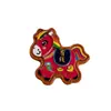 Accesorio DIY de Talla Antigua en Madera de Durazno para la Riqueza, Colgante de Cadena para Teléfono del Caballo del Zodiaco, Adorno Colgante para Bolso