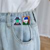 Pintura al óleo cultural y creativa Serie insignia humano hijo Van Gogh caricatura broche lindo personalizado bolso decoración accesorios moda