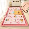 Manta de Cama de Dibujos Animados para Dormitorio, Habitación Infantil Linda, Alfombra Antideslizante Resistente a Manchas, Alfombra de Terciopelo de Cristal para Ventana Abuhardillada de Sala de Estar en Casa