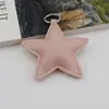 Nuevos Adornos de Estrella de Cuero Relleno de Algodón DIY Accesorios de Estrella de Cinco Puntas PU Llavero de Estrella Más Vendido Colgante para Bolso de Cuero