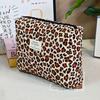 Bolsa de Cosméticos con Estampado de Leopardo Más Vendida Transfronteriza, Bolsa de Almacenamiento Portátil de Gran Capacidad, Neceser Portátil, Bolsa de Almacenamiento para Cosméticos