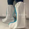 Cubrezapatos Desechables Protectores Cubrezapatos de Bota Tubo Largo Cintura Alta Cubierta para Pie a Prueba de Polvo Membrana Transpirable Cubrezapatos Engrosado Cubrezapatos