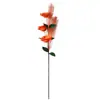 Ramo de Flores Artificiales de Rosa Rizada con Borde Ondulado de Tres Cabezas para Decoración de Sala de Estar, Decoración de Macizos de Flores de Jardín Vegetal y Paisajismo
