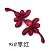 Traje Tang Baixi Cheongsam Hebilla Algodón Estilo Folclórico 098D Algodón Cola Larga Color Libélula Botón de Tela Botón