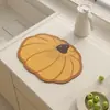 Alfombrilla Antideslizante con Drenaje para Encimera de Cocina de Tierra de Diatomeas con Dibujos de Frutas, Alfombrilla de Drenaje para Fregadero, Alfombrilla Antideslizante con Drenaje para Tazones y Palillos