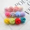 2,5cm Bola de Pom Pom de Rede Han Fan Bola de Pom Pom Bola de Pom Pom de Rede Acessórios para Joias DIY Acessórios de Adorno para Cabeça Material Bola Decorativa