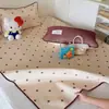 Juego de Tres Piezas de Alfombrilla Refrigerante de Seda de Hielo a Rayas Negras y Blancas Modelo Nuevo 2026 Lavable para Dormitorio Individual Suave Refrigerada por Aire Plegable