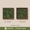 Pintura Decorativa de Paisaje Verde, Cómoda, Pintura Estilo Vintage para la Sala de Estar, Arte de Pared Retro Francés para el Dormitorio, Pintura Colgante para la Mesita de Noche y el Recibidor