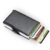 Tarjetero Antidesmagnetización Metal Tarjetero Billetera Tarjetero Multifuncional Fibra de Carbono Tarjetero para Hombre Estuche para Tarjetas de Crédito Antirrobo Deslizar
