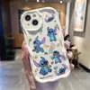 Stitch es Adecuado para Apple 15Pro Caricatura 16Promax Funda para Teléfono Móvil Iphone17 Transfronterizo 14Pro Lindo 13