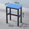 Banqueta Quadrada Simples, Banqueta Espessa de Oficina de Fábrica, Cadeira de Treinamento de Trabalho, Banqueta de Estudante, Banqueta Colorida para Refeição, Cadeira Doméstica para Adultos