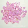Ópalo en Forma de Corazón Fondo Plano Corazón Simple de Ópalo Piedra Suelta Ópalo Artificial Ópalo No Poroso Diamante Suelto Venta Directa del Fabricante