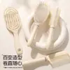 Pente com Almofada de Ar Fofa para Cabelos Longos, Pente com Bolsa de Ar para Alisamento, Pente Massageador para Cabelos Cacheados Feminino de Dormitório Estudantil e Casa, Pente Antiestático