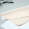 Pano Bege Espesso para Óculos, Pano Especial de Camurça para Limpar Óculos, Pano de Limpeza Prateado, Pano de Microfibra Personalizado para Óculos