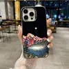 Nueva Funda para Teléfono Apple iPhone 17 Pro Max Estilo Chino Atardecer de Sakura Pintura a Tinta Cubierta Protectora Mate para Hombre