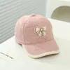Estilo Coreano Outono e Inverno Chapéu de Baseball Estilo Ocidental de Veludo de Cordeiro Chapéu de Laço para Bebê Chapéu Quente de Pelúcia para Meninas