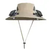 Chapéu com Ventilador Movido a Energia Solar, Chapéu de Pesca Integrado, Chapéu para Caminhada ao Ar Livre com Ventilador, Chapéu de Proteção Solar