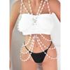 Sujetador sexy con tiras de diamantes grandes de cristal, ropa de actuación escénica, accesorios para el pecho, cadena brillante para el pecho, cadena corporal, joyería