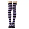 Calcetines de Invierno hasta la Rodilla a Rayas Wan para Mujer, Uniforme JK Japonés, Cosplay de Anime, para Piernas Largas y Muslos, para las Festividades Navideñas