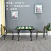 Mesa de Ajedrez Cuadrada Mesa de Mahjong para Estudiantes Plegable Simple para el Hogar Frotada a Mano Mesa de Comedor para Dormitorio Doble Propósito Apartamento Pequeño para Dos Personas